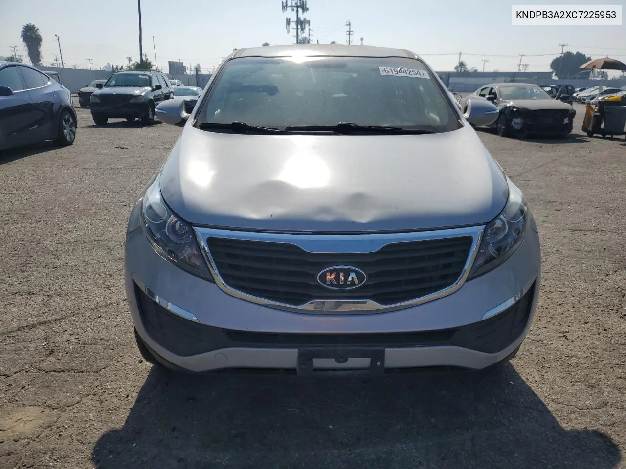 2012 Kia Sportage Base VIN: KNDPB3A2XC7225953 Lot: 61944254