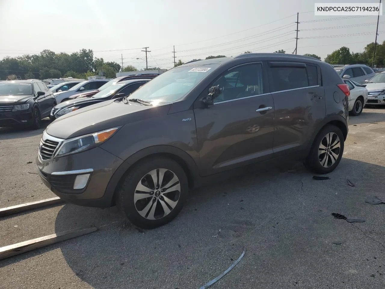 2012 Kia Sportage Ex VIN: KNDPCCA25C7194236 Lot: 63772384