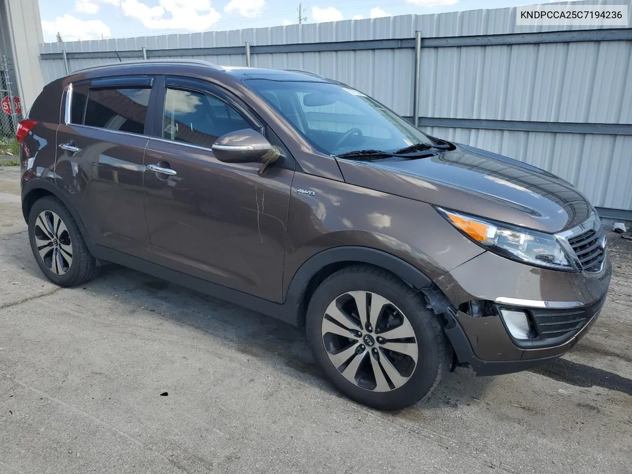 2012 Kia Sportage Ex VIN: KNDPCCA25C7194236 Lot: 63772384