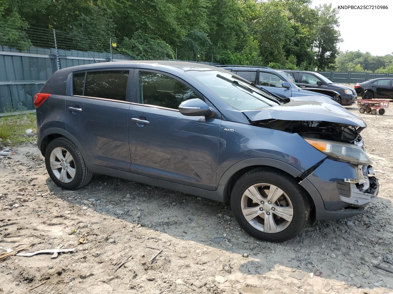 2012 Kia Sportage Lx VIN: KNDPBCA25C7210986 Lot: 67112104