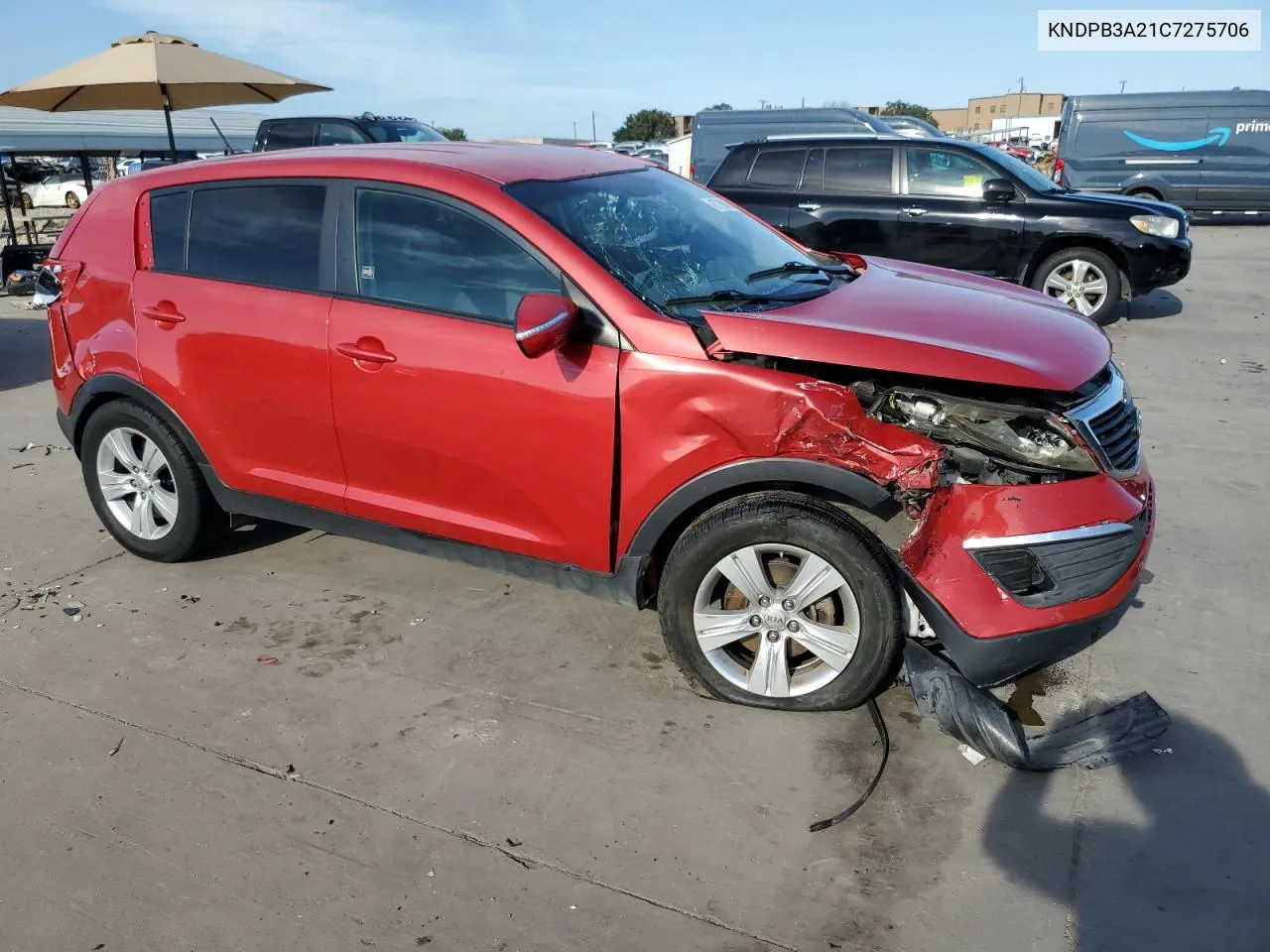 2012 Kia Sportage Base VIN: KNDPB3A21C7275706 Lot: 67730624