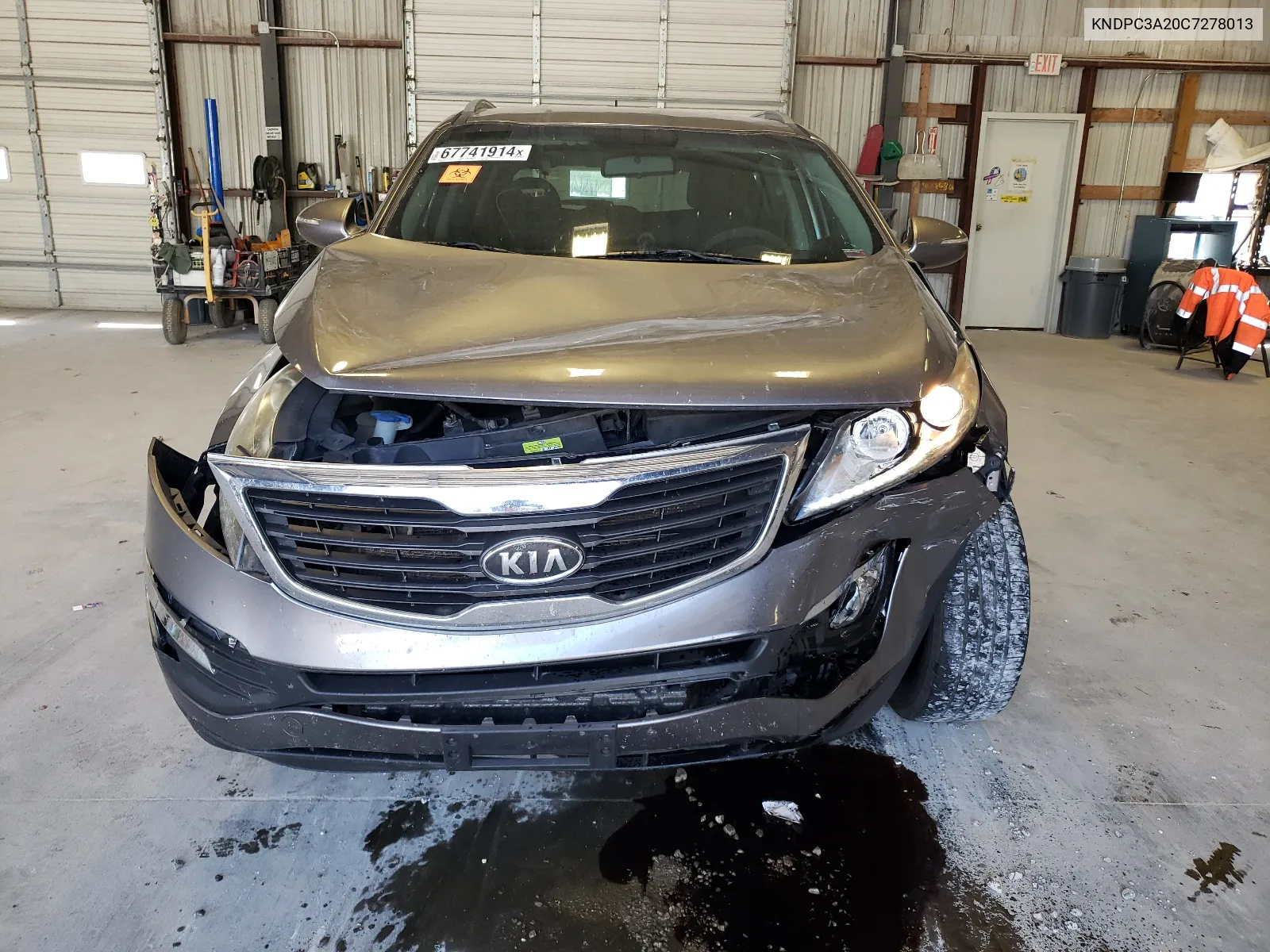 2012 Kia Sportage Ex VIN: KNDPC3A20C7278013 Lot: 67741914