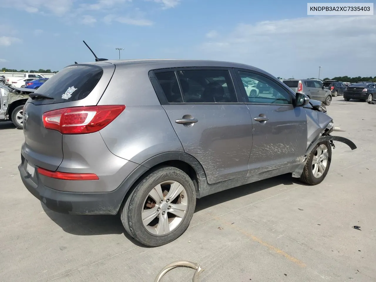 2012 Kia Sportage Base VIN: KNDPB3A2XC7335403 Lot: 68878634