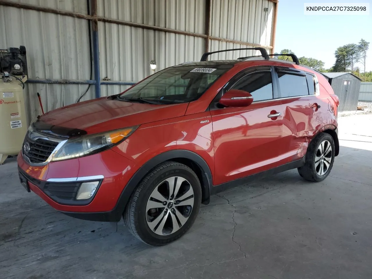 2012 Kia Sportage Ex VIN: KNDPCCA27C7325098 Lot: 69039334