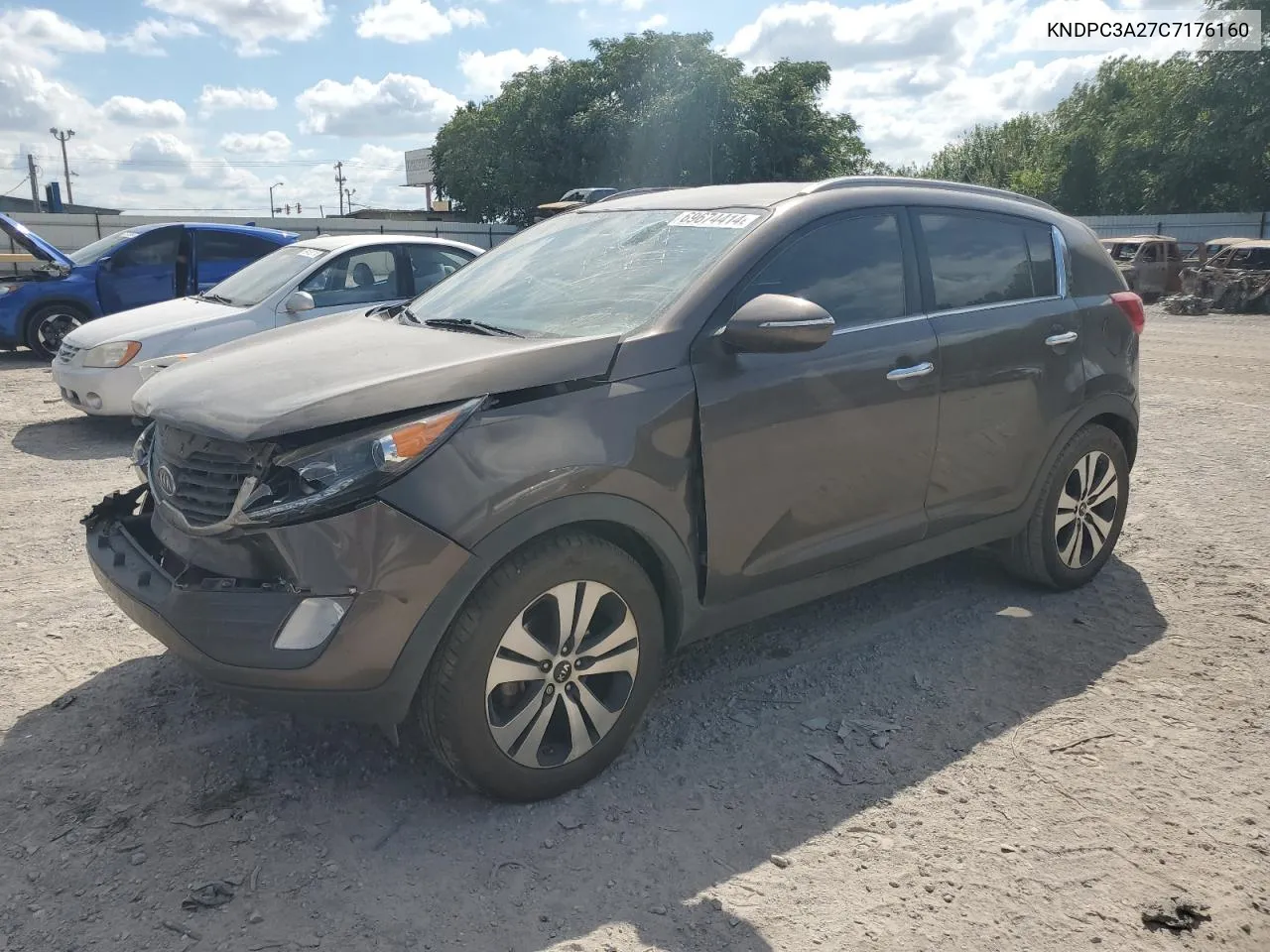 2012 Kia Sportage Ex VIN: KNDPC3A27C7176160 Lot: 69674414