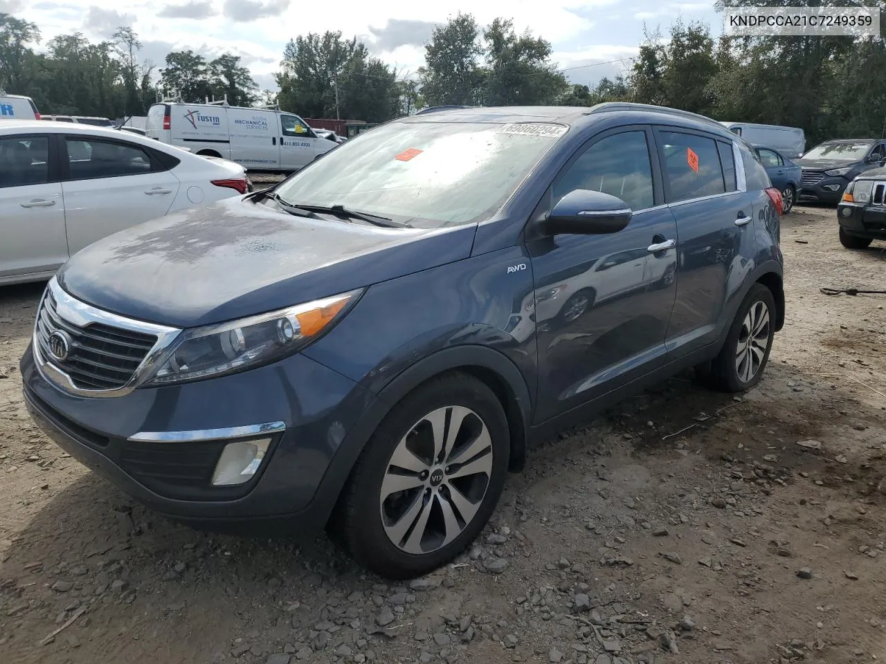 2012 Kia Sportage Ex VIN: KNDPCCA21C7249359 Lot: 69860294