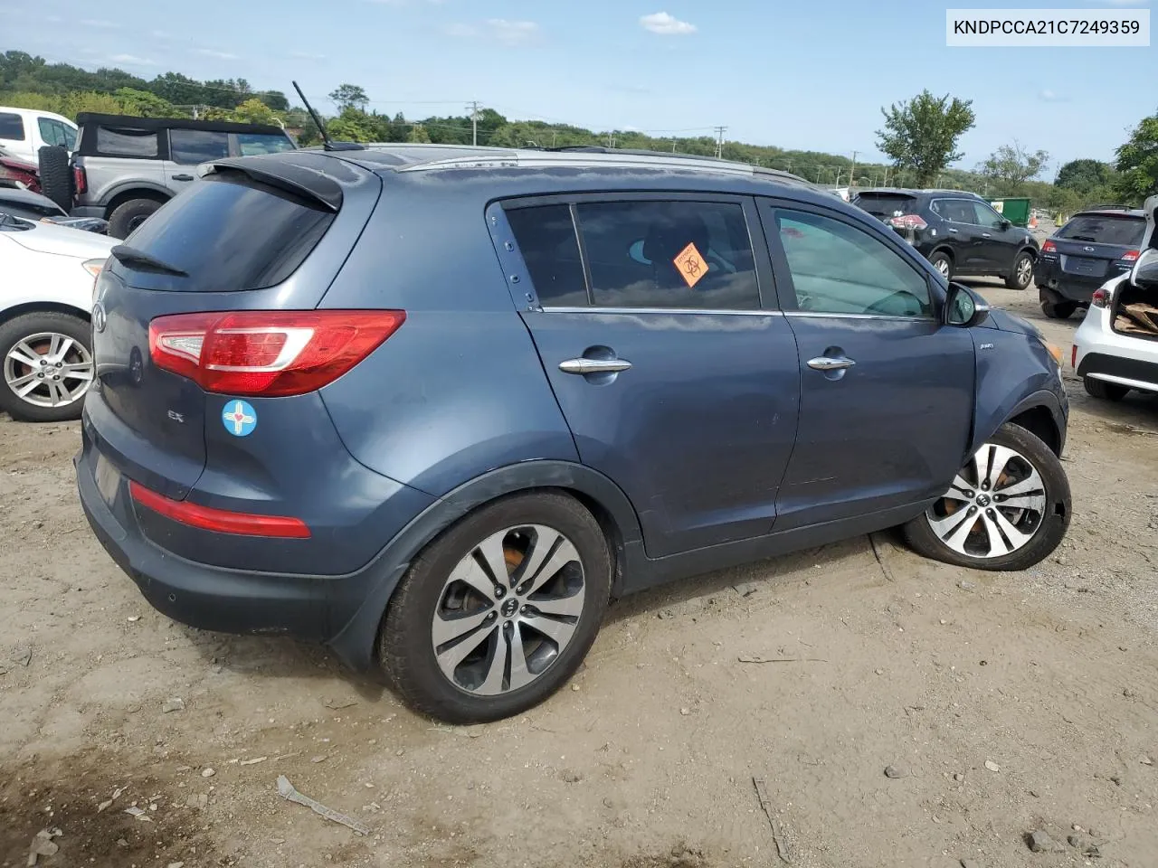 2012 Kia Sportage Ex VIN: KNDPCCA21C7249359 Lot: 69860294