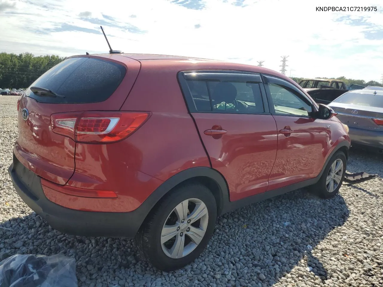 2012 Kia Sportage Lx VIN: KNDPBCA21C7219975 Lot: 70094474