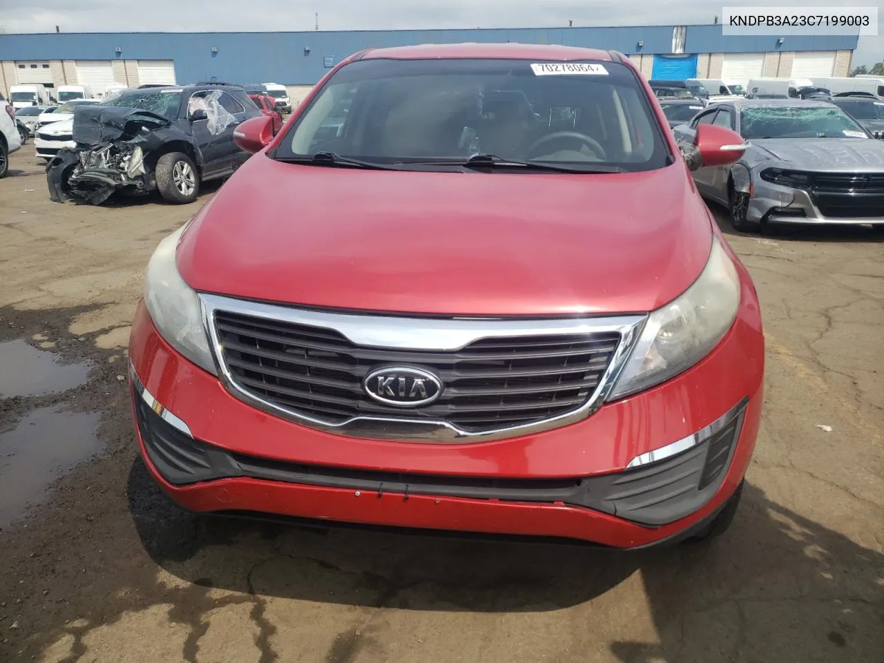 2012 Kia Sportage Base VIN: KNDPB3A23C7199003 Lot: 70278064