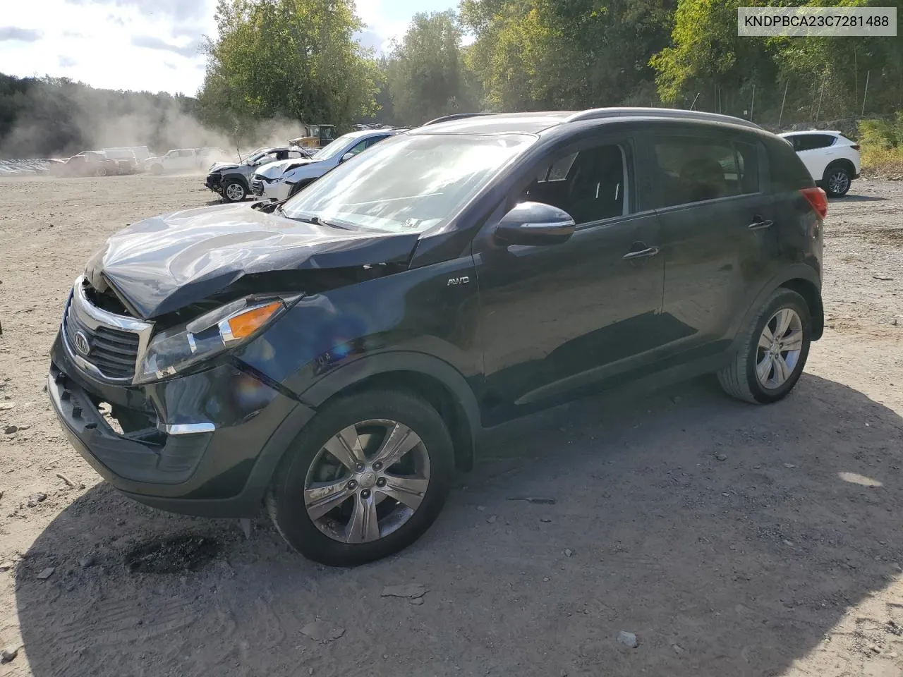 2012 Kia Sportage Lx VIN: KNDPBCA23C7281488 Lot: 71883184