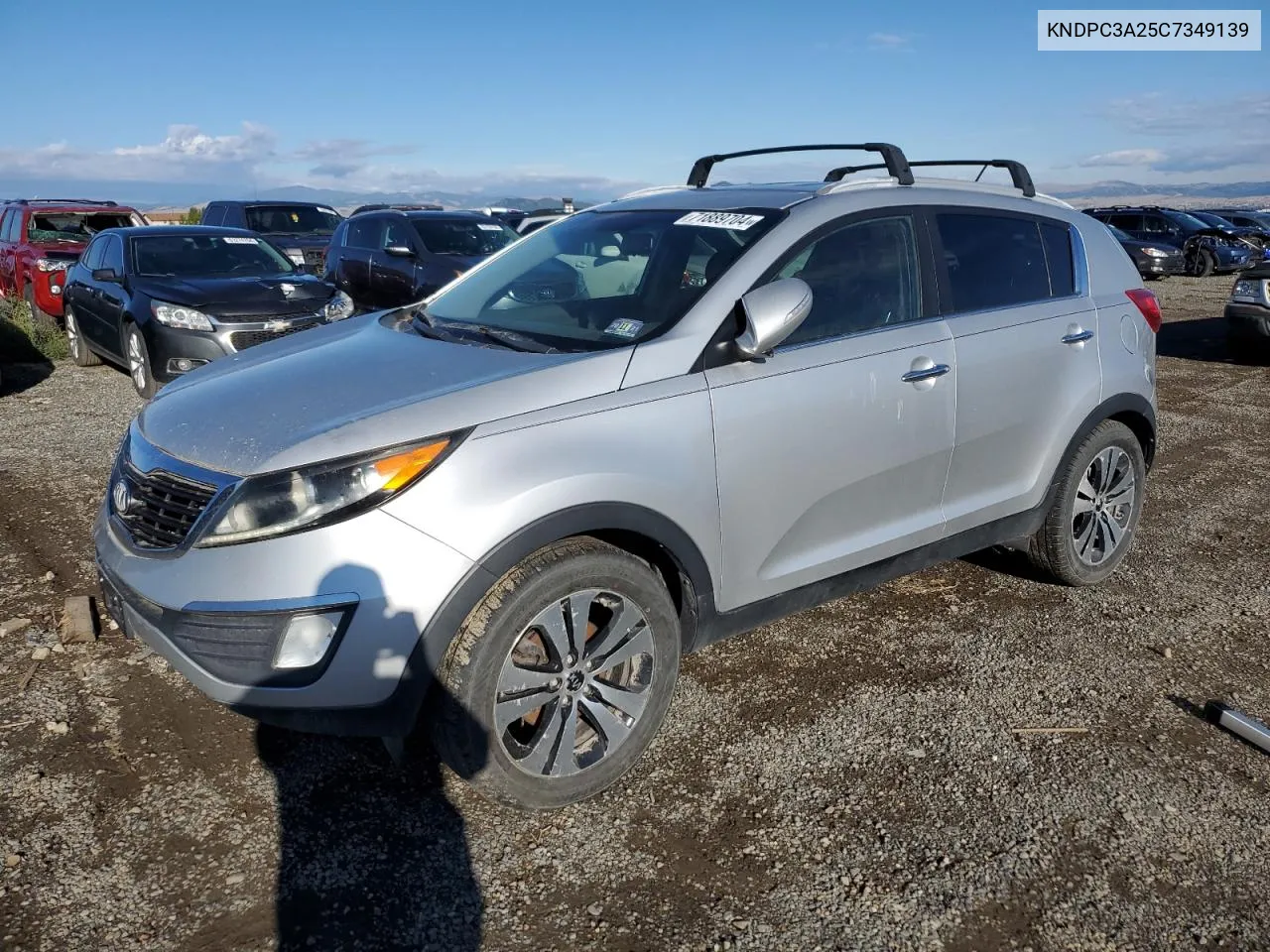 2012 Kia Sportage Ex VIN: KNDPC3A25C7349139 Lot: 71889704