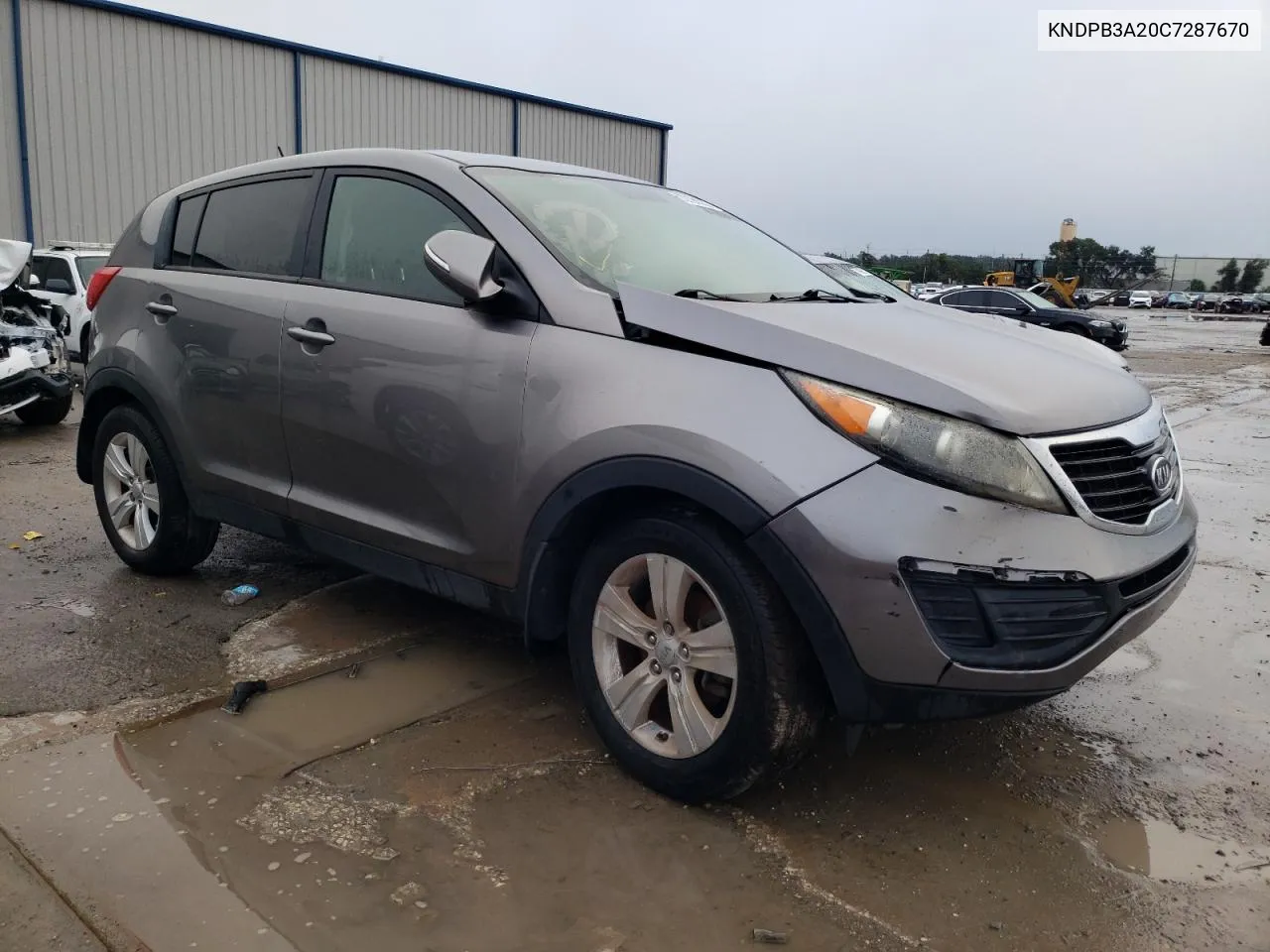 2012 Kia Sportage Base VIN: KNDPB3A20C7287670 Lot: 72194332