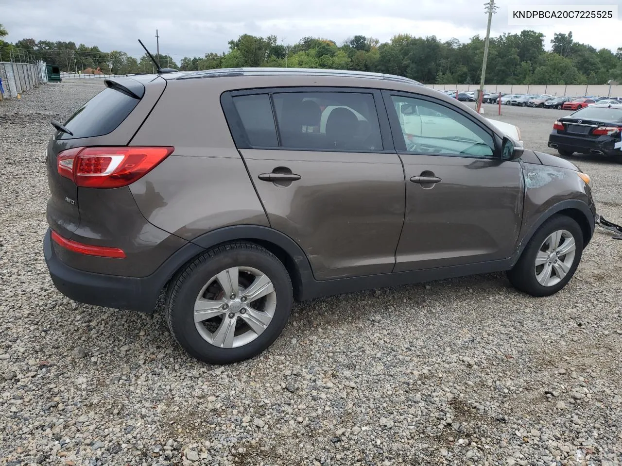 2012 Kia Sportage Lx VIN: KNDPBCA20C7225525 Lot: 72773084