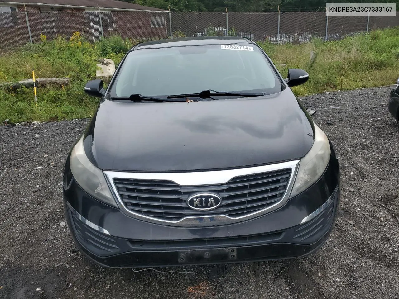 2012 Kia Sportage Base VIN: KNDPB3A23C7333167 Lot: 72832714