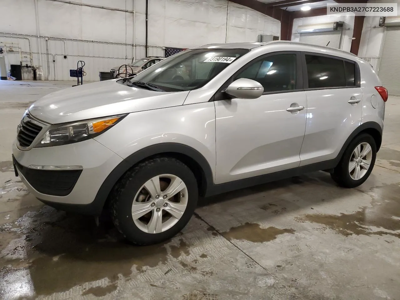 2012 Kia Sportage Base VIN: KNDPB3A27C7223688 Lot: 73190194