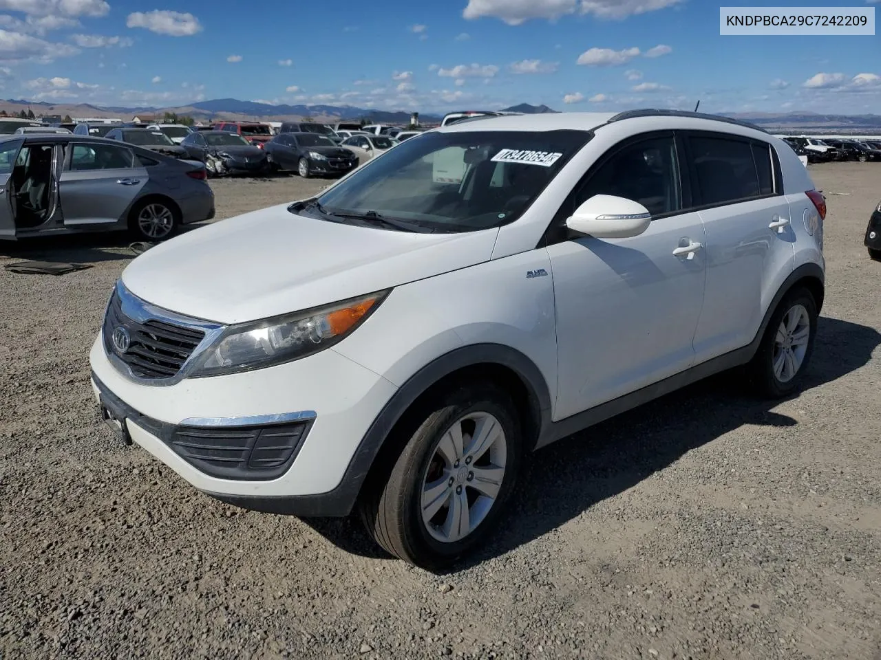 2012 Kia Sportage Lx VIN: KNDPBCA29C7242209 Lot: 73478654