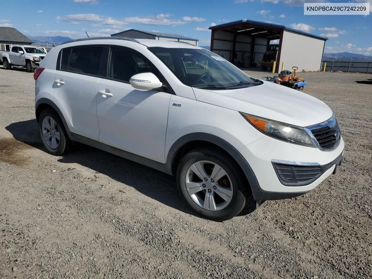 2012 Kia Sportage Lx VIN: KNDPBCA29C7242209 Lot: 73478654