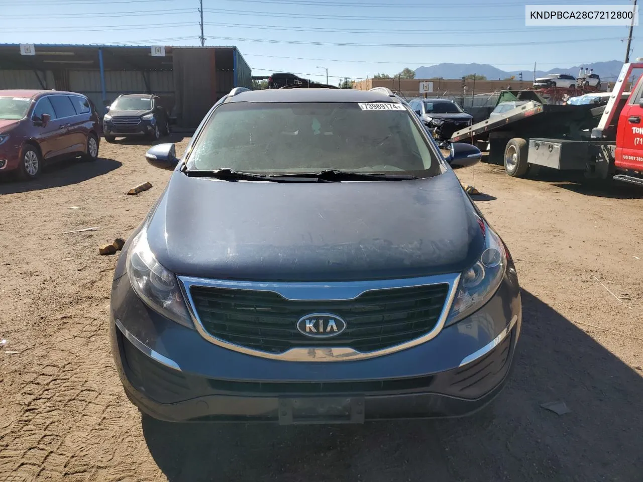 2012 Kia Sportage Lx VIN: KNDPBCA28C7212800 Lot: 73989174