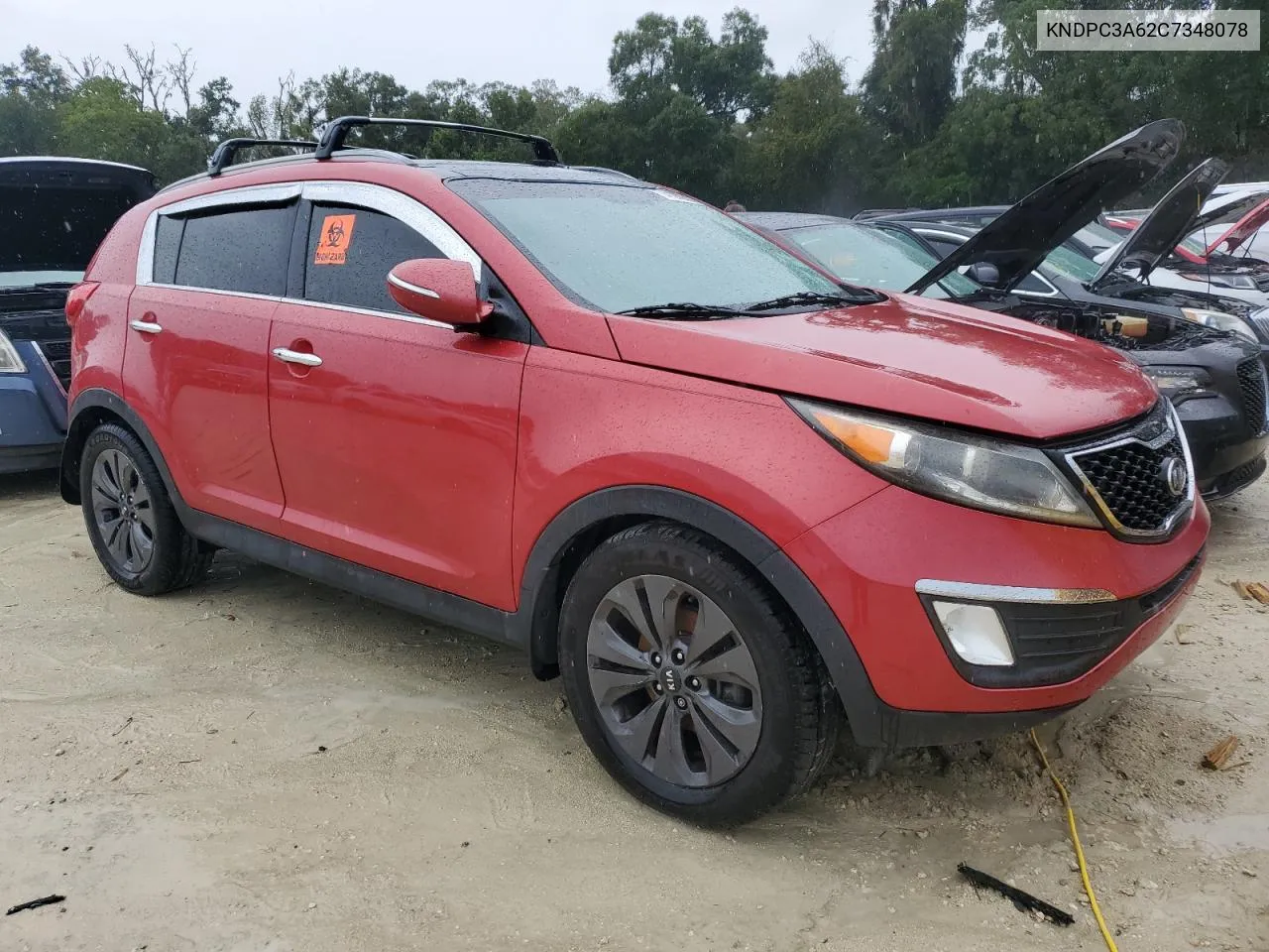 2012 Kia Sportage Sx VIN: KNDPC3A62C7348078 Lot: 74137274