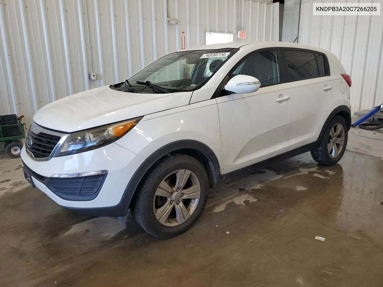 2012 Kia Sportage Base VIN: KNDPB3A20C7266205 Lot: 74320774