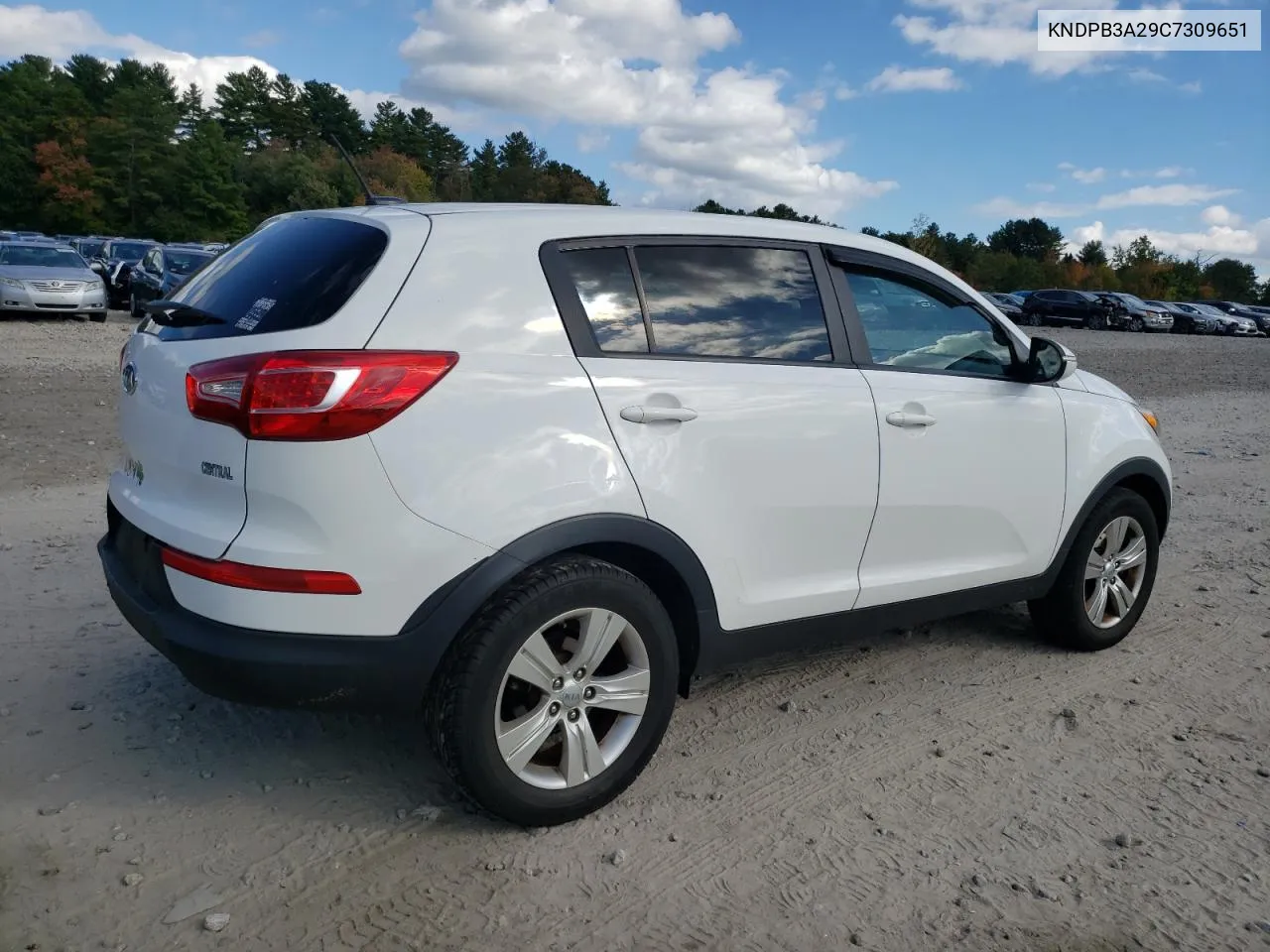 2012 Kia Sportage Base VIN: KNDPB3A29C7309651 Lot: 74673734