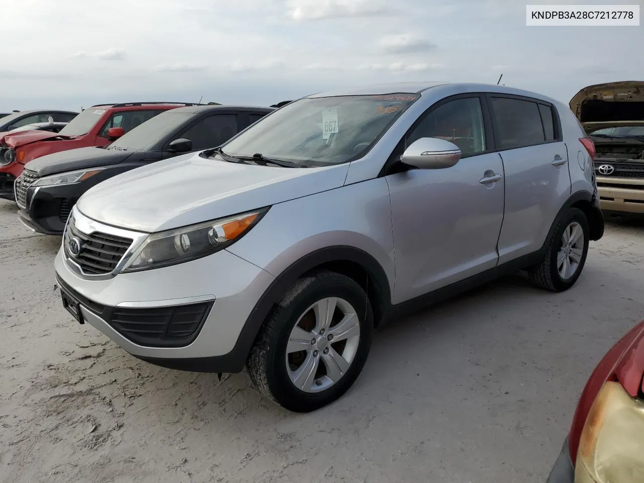 2012 Kia Sportage Base VIN: KNDPB3A28C7212778 Lot: 74729424