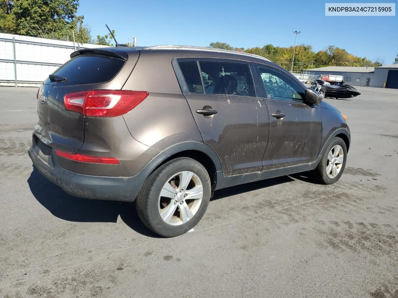 2012 Kia Sportage Base VIN: KNDPB3A24C7215905 Lot: 74811964