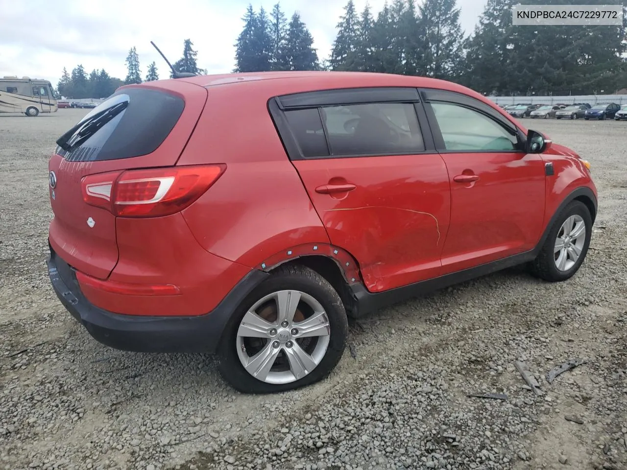 2012 Kia Sportage Lx VIN: KNDPBCA24C7229772 Lot: 75685064