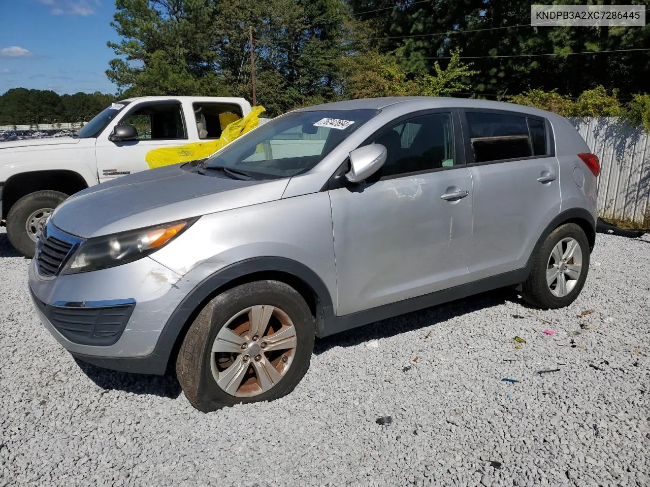 2012 Kia Sportage Base VIN: KNDPB3A2XC7286445 Lot: 76242694