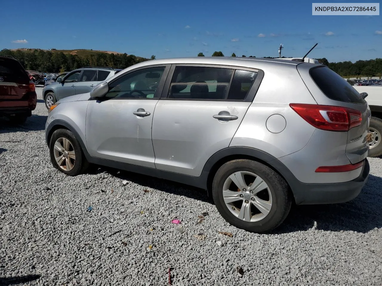 2012 Kia Sportage Base VIN: KNDPB3A2XC7286445 Lot: 76242694