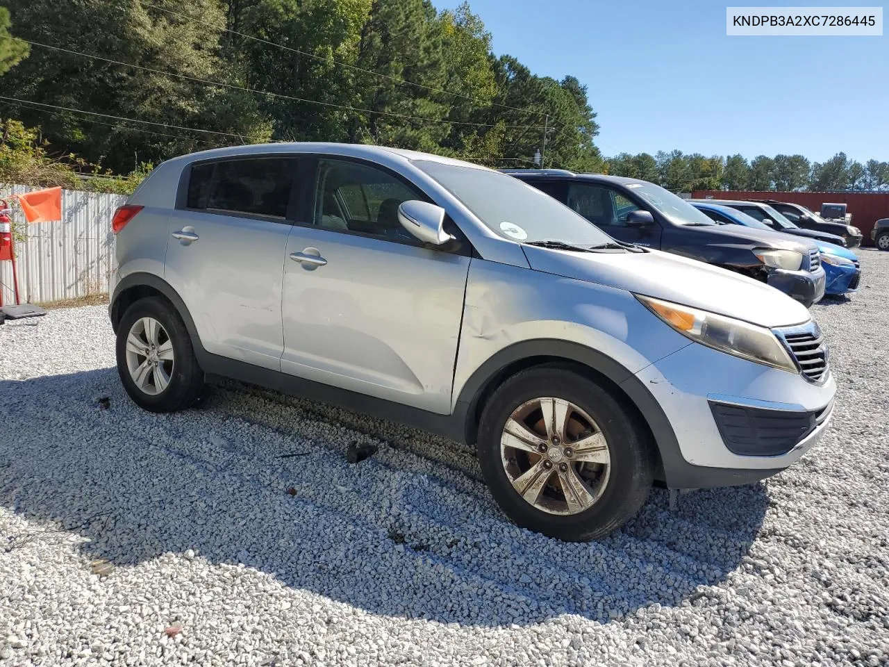 2012 Kia Sportage Base VIN: KNDPB3A2XC7286445 Lot: 76242694