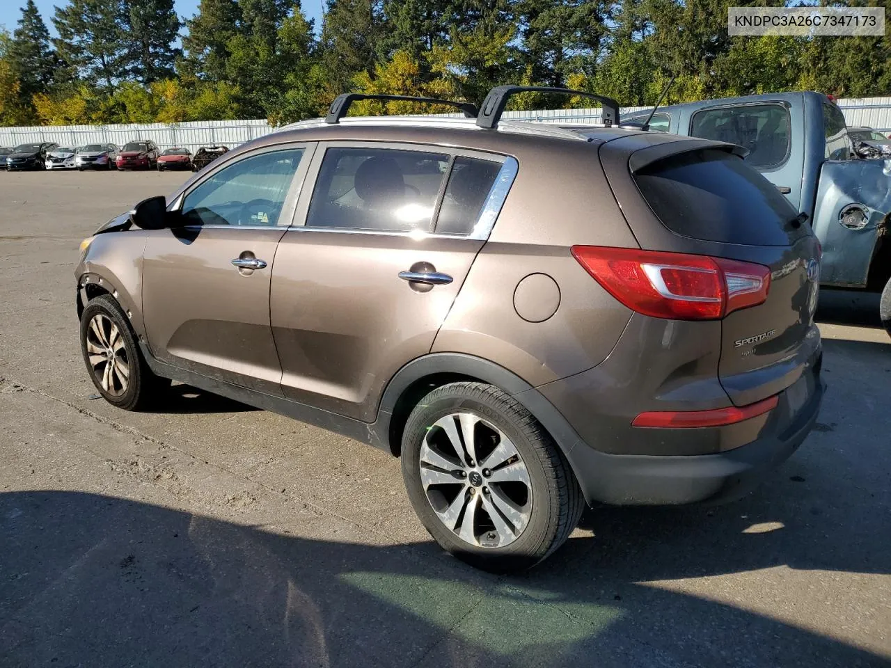 2012 Kia Sportage Ex VIN: KNDPC3A26C7347173 Lot: 76706474