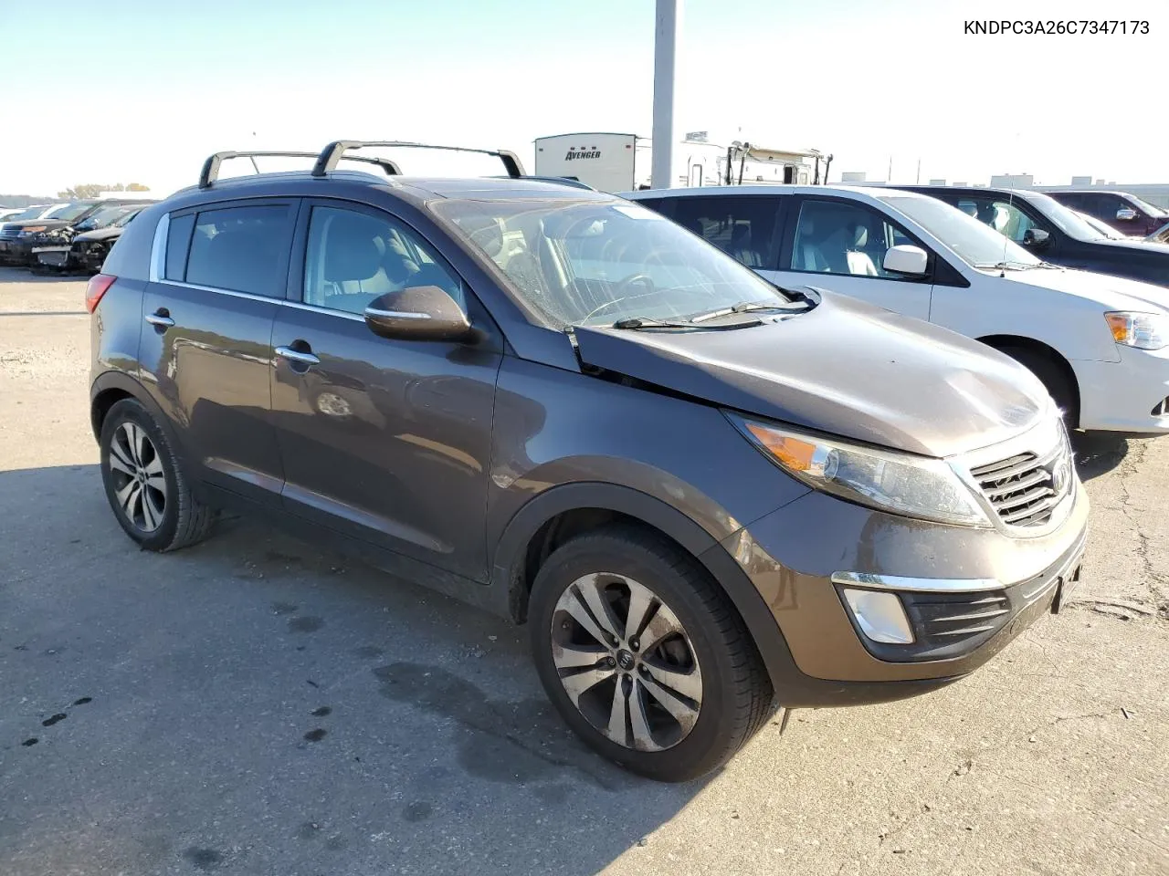 2012 Kia Sportage Ex VIN: KNDPC3A26C7347173 Lot: 76706474