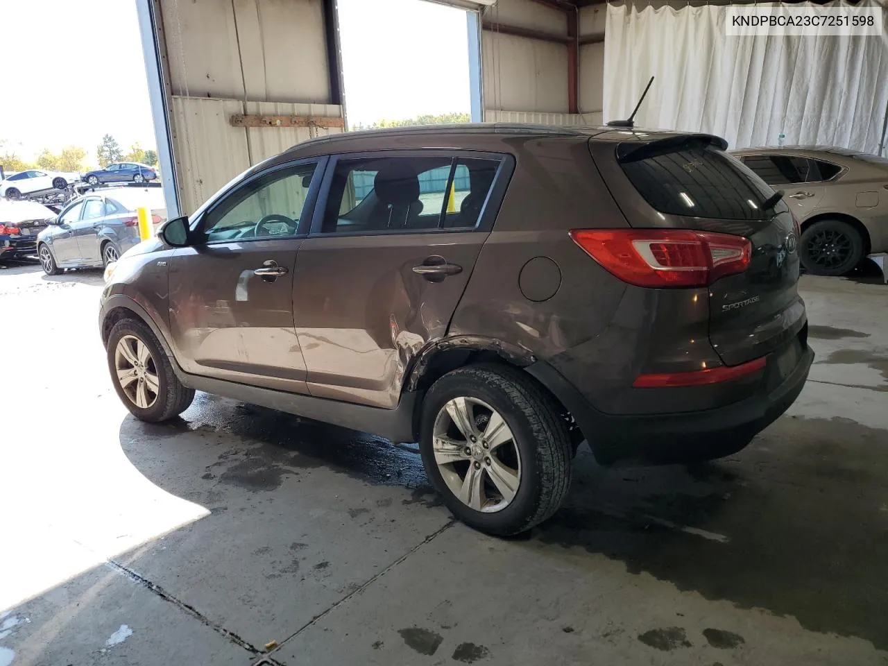 2012 Kia Sportage Lx VIN: KNDPBCA23C7251598 Lot: 76727114