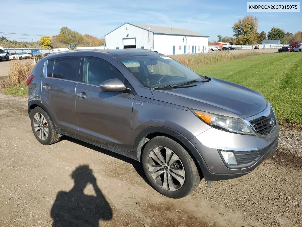 2012 Kia Sportage Ex VIN: KNDPCCA20C7315075 Lot: 77216774