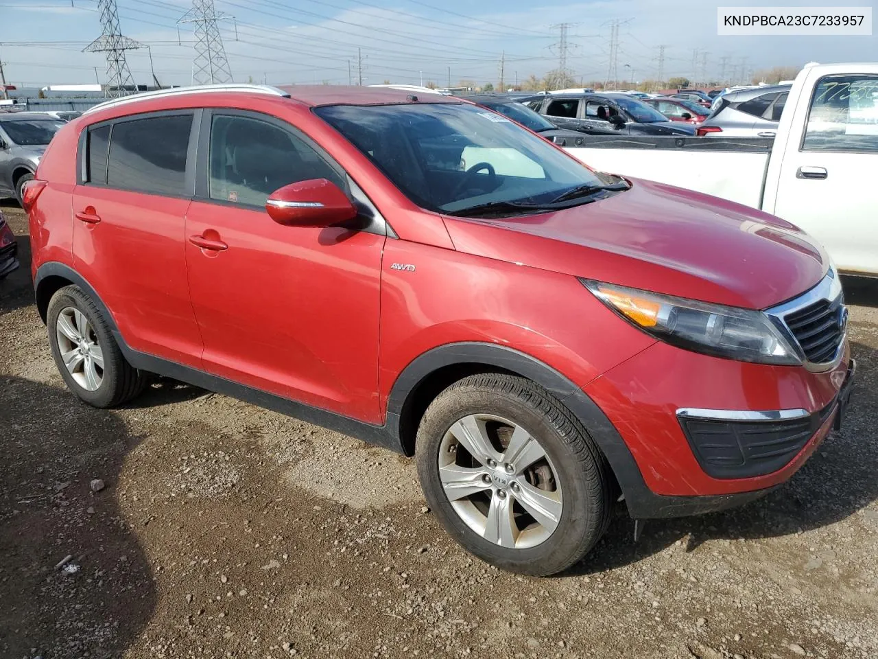 2012 Kia Sportage Lx VIN: KNDPBCA23C7233957 Lot: 77349854