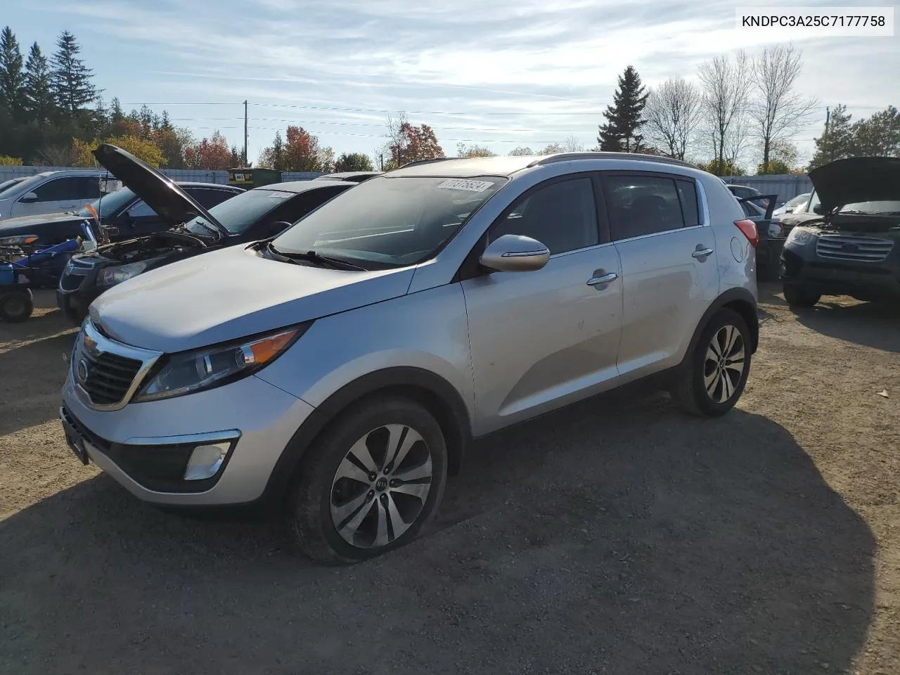 2012 Kia Sportage Ex VIN: KNDPC3A25C7177758 Lot: 77375624