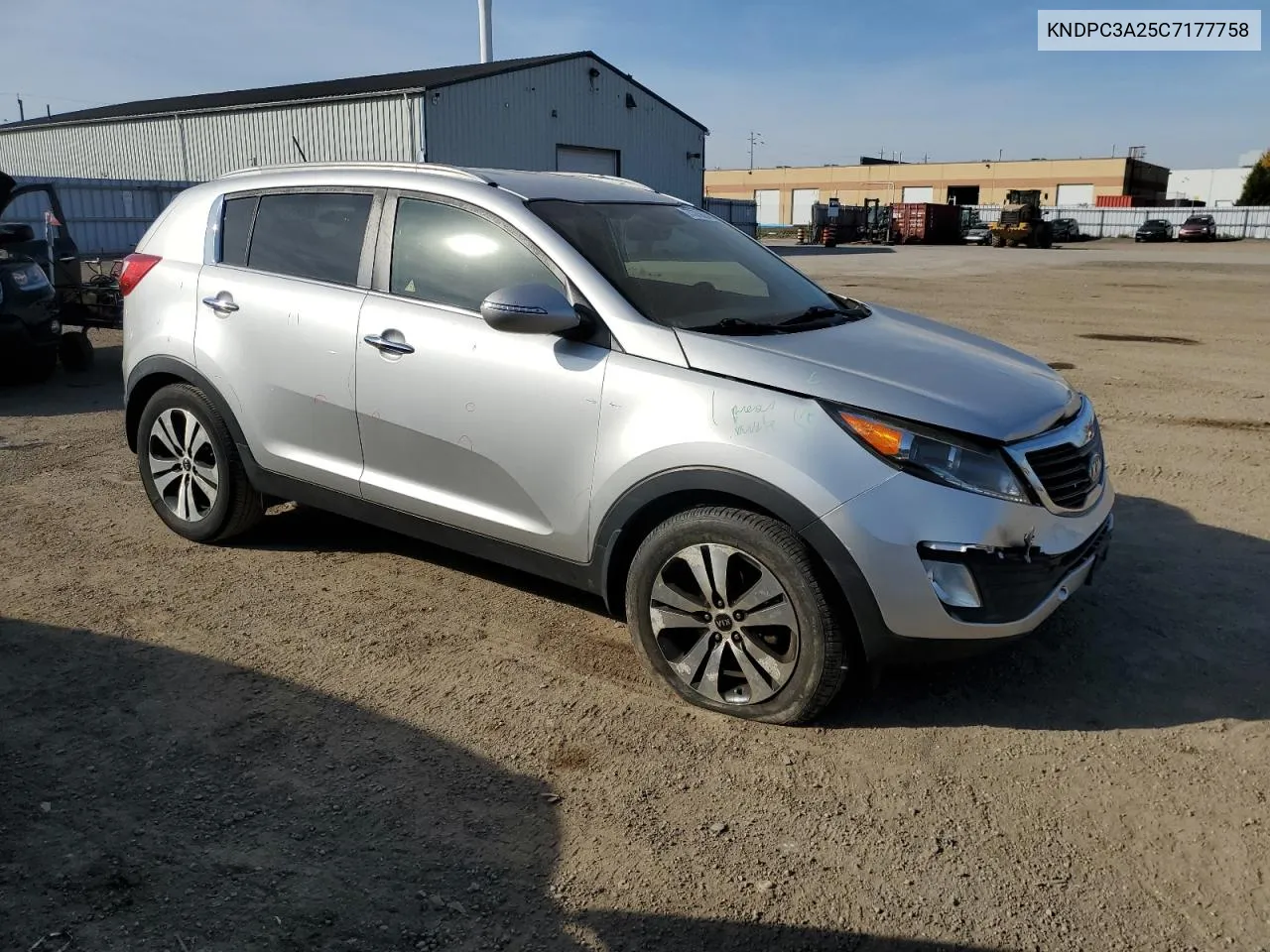 2012 Kia Sportage Ex VIN: KNDPC3A25C7177758 Lot: 77375624