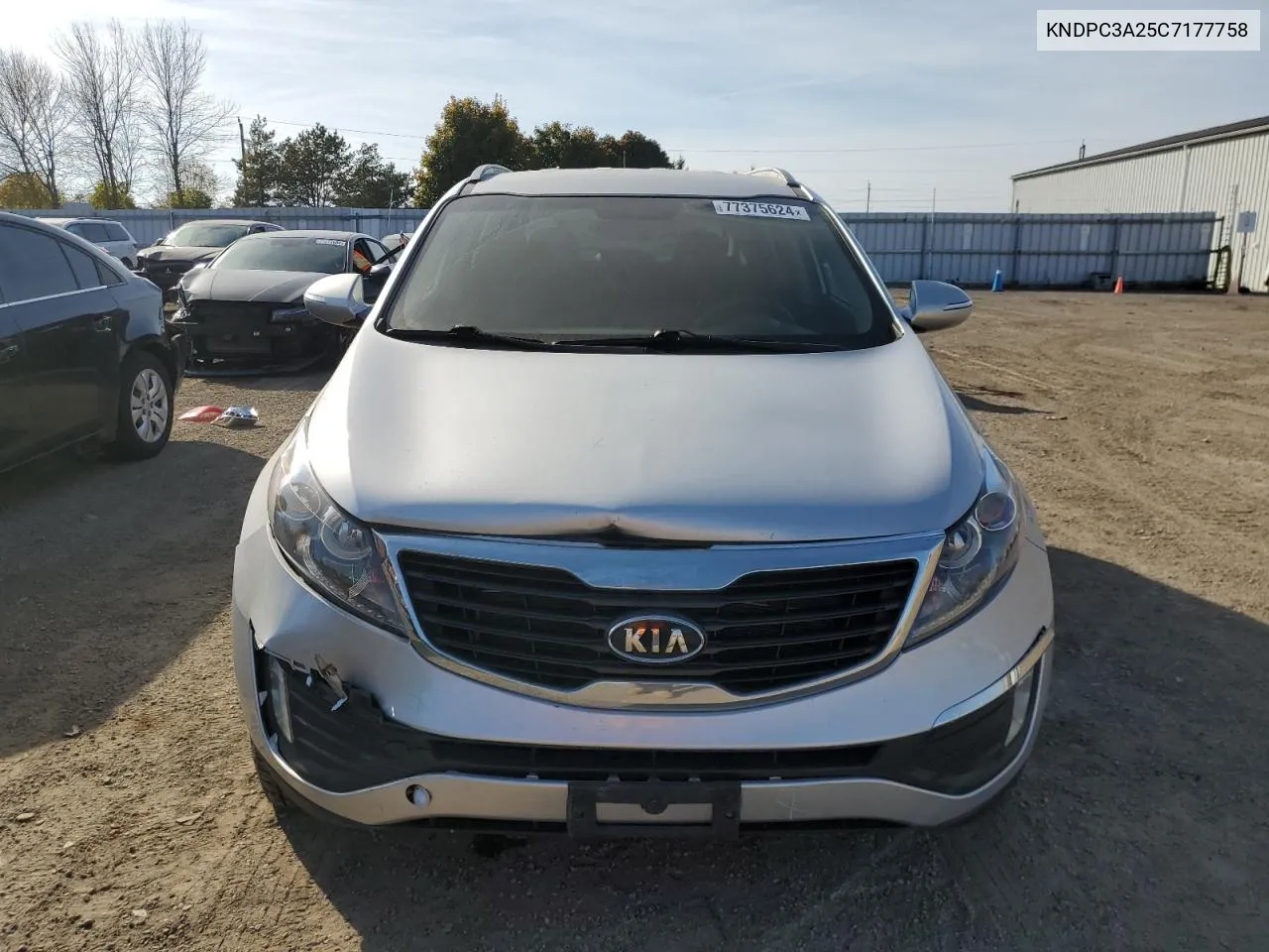 2012 Kia Sportage Ex VIN: KNDPC3A25C7177758 Lot: 77375624