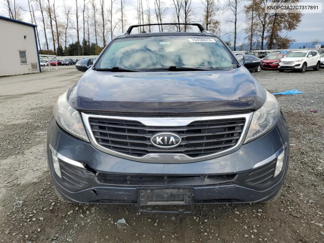 2012 Kia Sportage Ex VIN: KNDPC3A27C7317891 Lot: 78438874