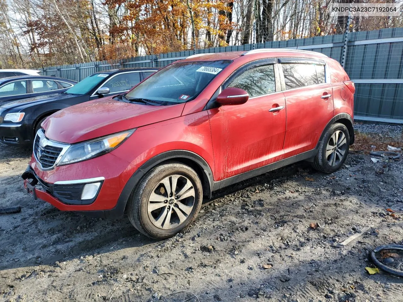 2012 Kia Sportage Ex VIN: KNDPC3A23C7192064 Lot: 78665364