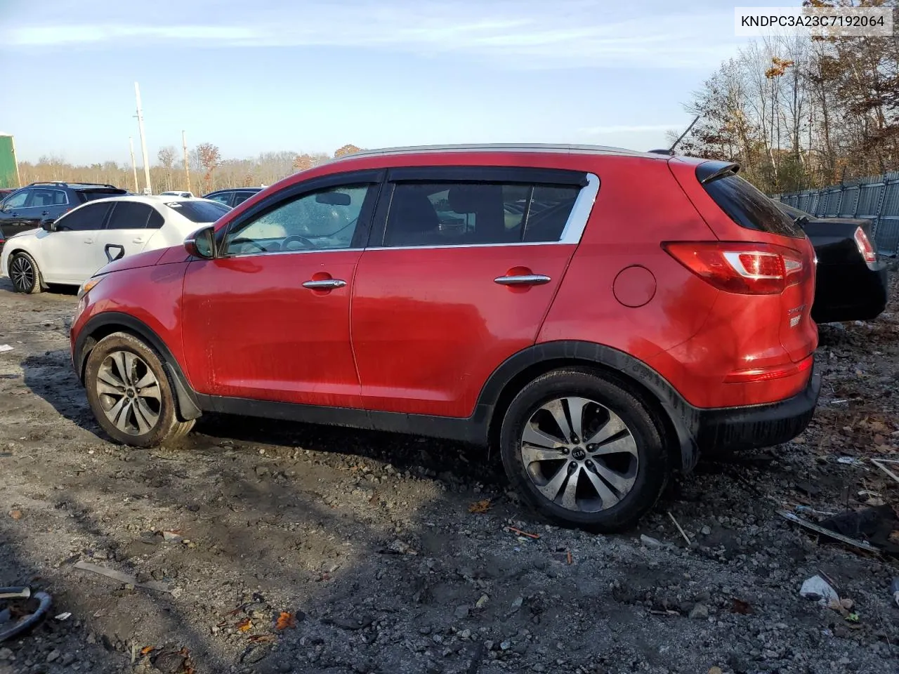 2012 Kia Sportage Ex VIN: KNDPC3A23C7192064 Lot: 78665364