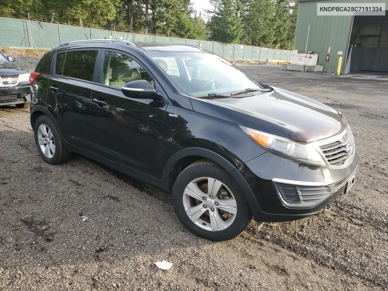 2012 Kia Sportage Lx VIN: KNDPBCA28C7191334 Lot: 79310214