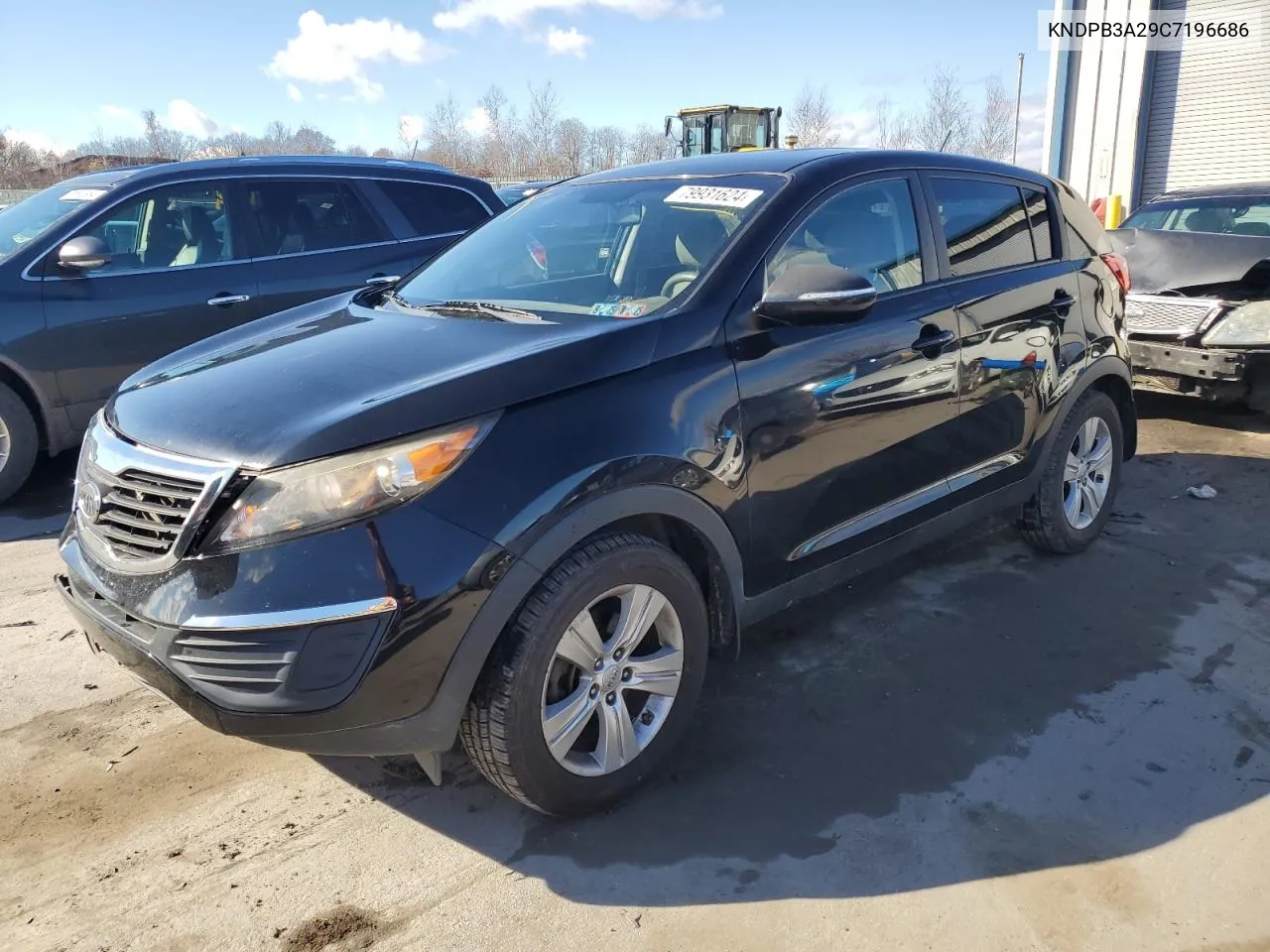 2012 Kia Sportage Base VIN: KNDPB3A29C7196686 Lot: 79931624