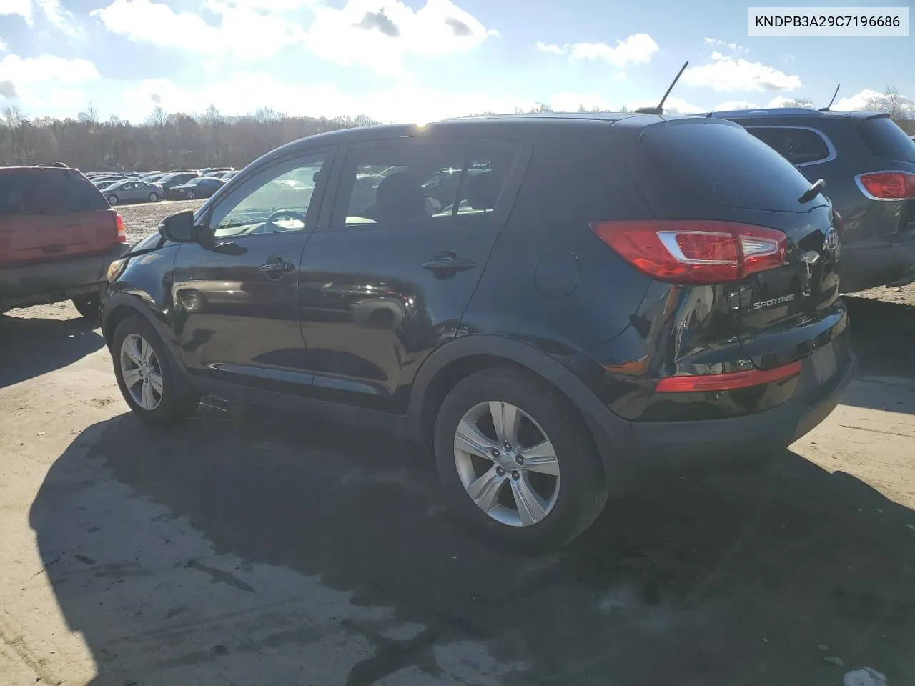 2012 Kia Sportage Base VIN: KNDPB3A29C7196686 Lot: 79931624