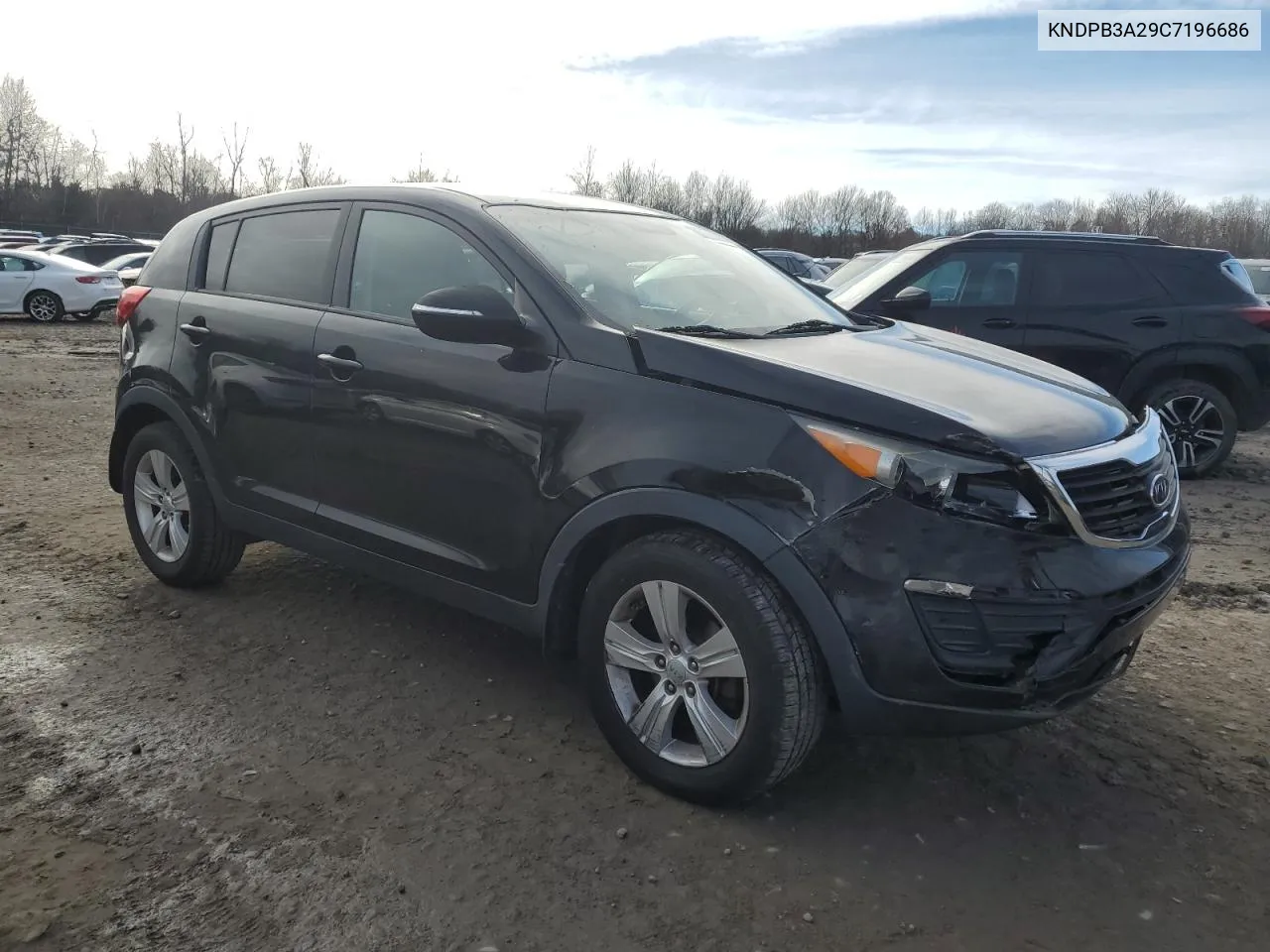 2012 Kia Sportage Base VIN: KNDPB3A29C7196686 Lot: 79931624