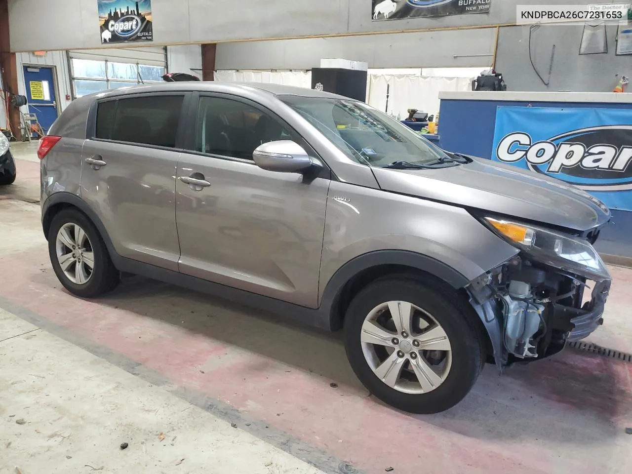 2012 Kia Sportage Lx VIN: KNDPBCA26C7231653 Lot: 80514114