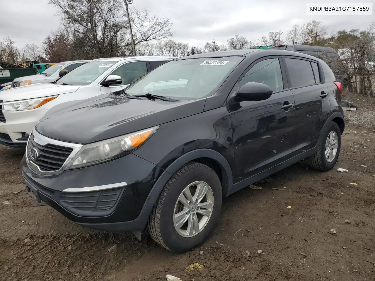 2012 Kia Sportage Base VIN: KNDPB3A21C7187559 Lot: 80531764