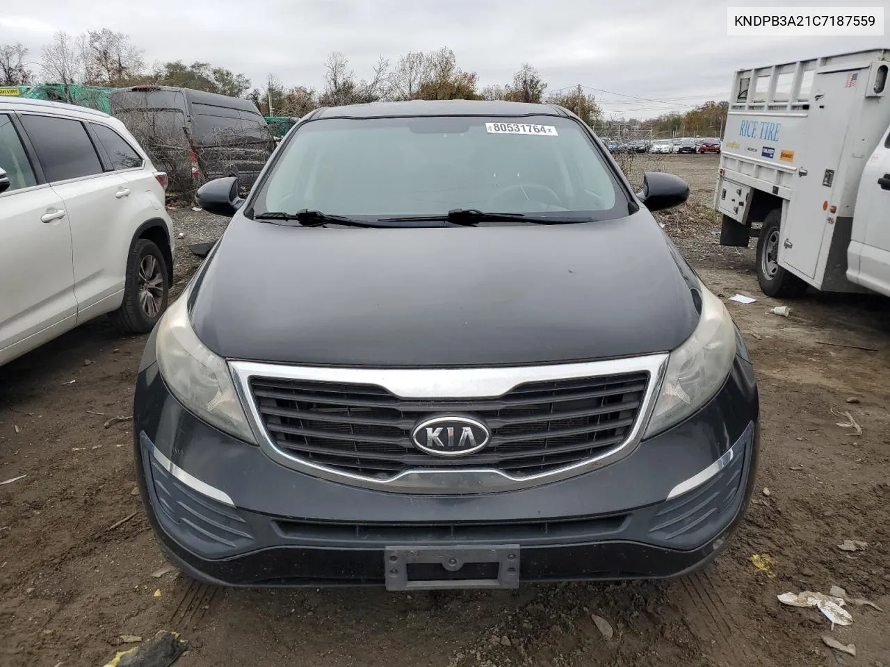 2012 Kia Sportage Base VIN: KNDPB3A21C7187559 Lot: 80531764