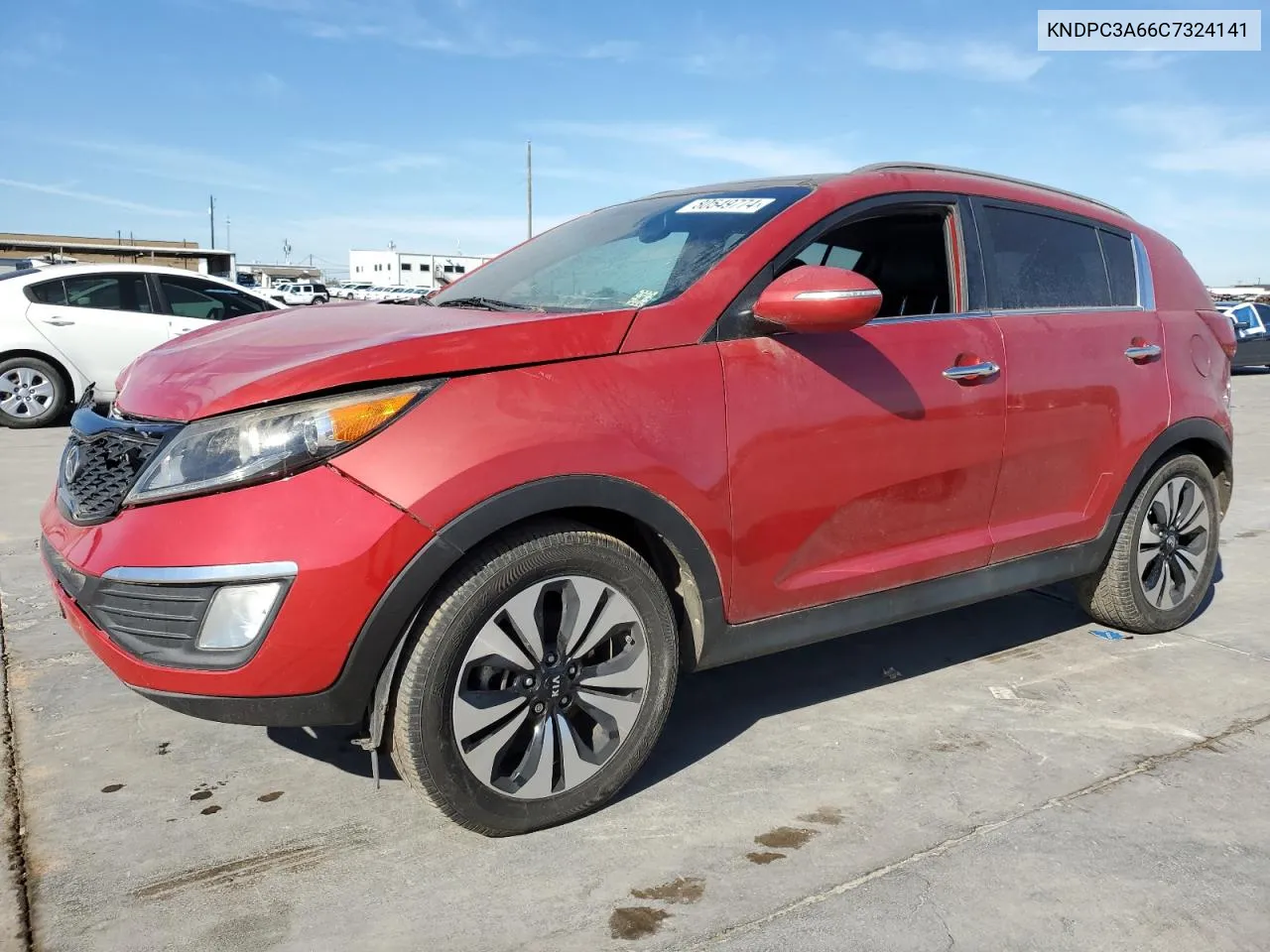 2012 Kia Sportage Sx VIN: KNDPC3A66C7324141 Lot: 80549774